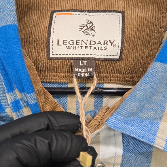 Legendary Whitetails Flannel Shirt Mens LT Shacket Jacket Long Sleeve Heavy - Picture 3 of 8